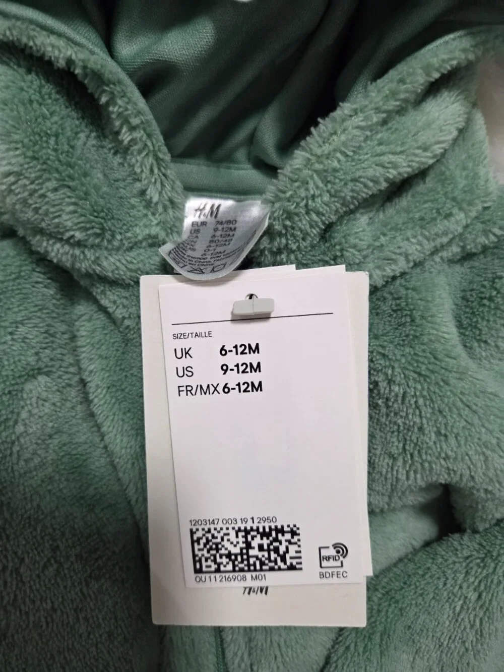 H&M Dinosaur Zip-up Costume